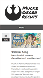 Mobile Screenshot of mucke-gegen-rechts.de